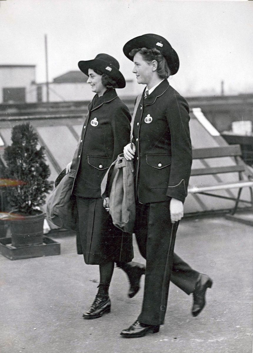 Two postwomen in their Camerons