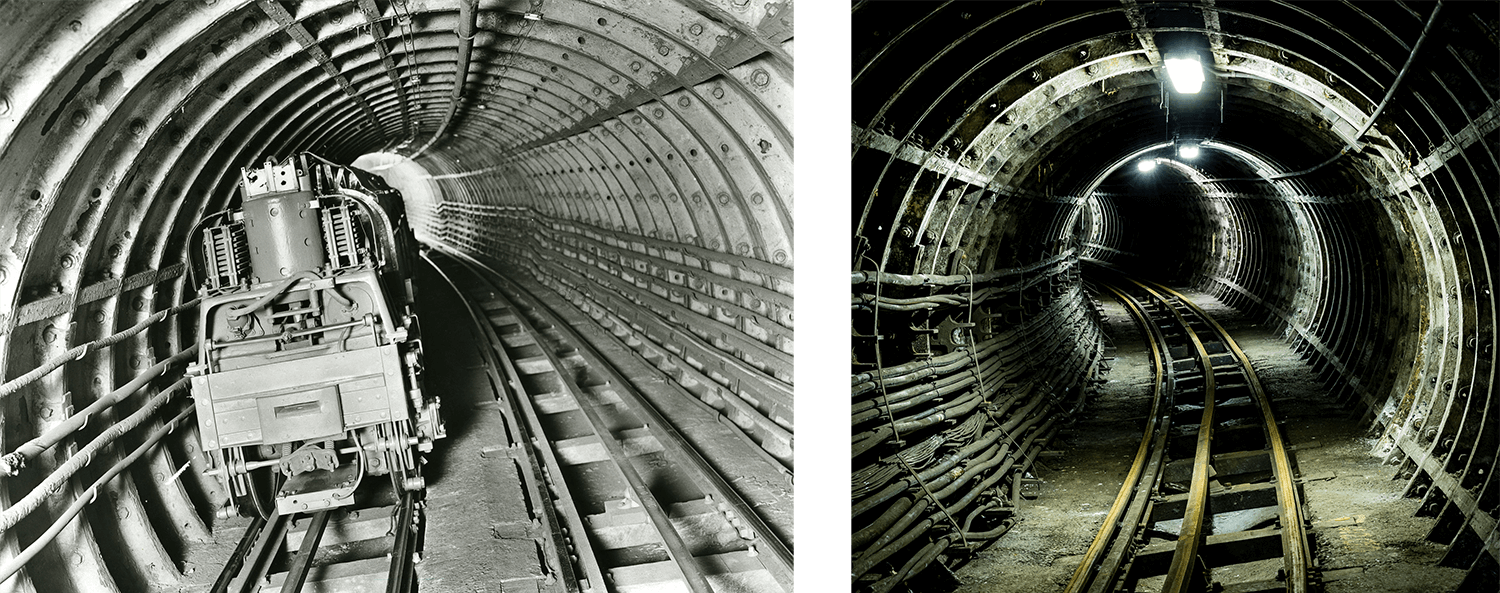 Mail Rail in the 1930s vs today