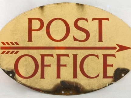 Post Office Direction Sign