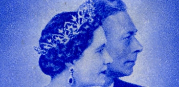 King George VI and Queen Elizabeth Silver Wedding Anniversary Issue Set of  Two St Lucia Postage Stamps Issued 1948