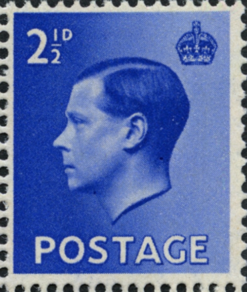 2½d stamp from A/36 Control Block