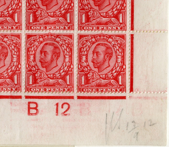 Issued 1d Downey head stamps