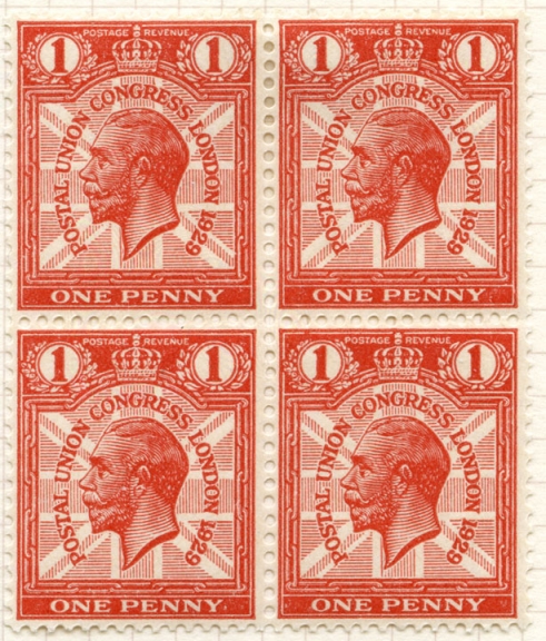 One penny issued stamps
