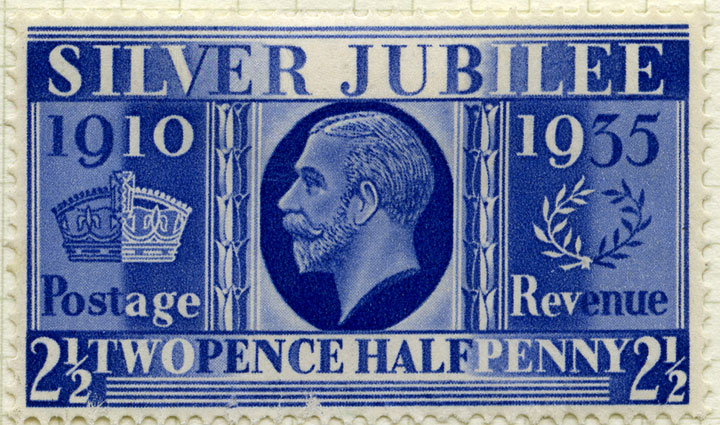 Two pence halfpenny stamp
