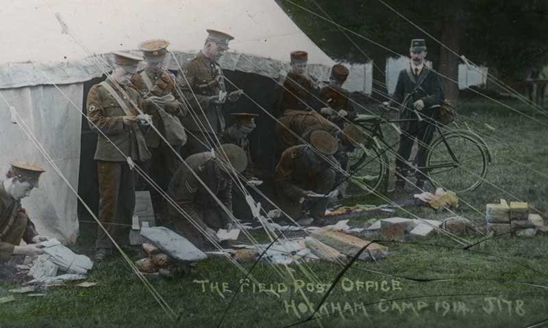 Field Post Office, Holkham Camp, 1914 (2011-0502/09)