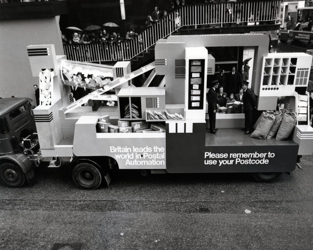 Postal mechanisation float, Lord Mayor's Show, 14 Nov 1970