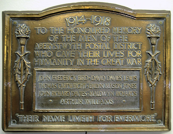 Aberystwyth Postal District War Memorial