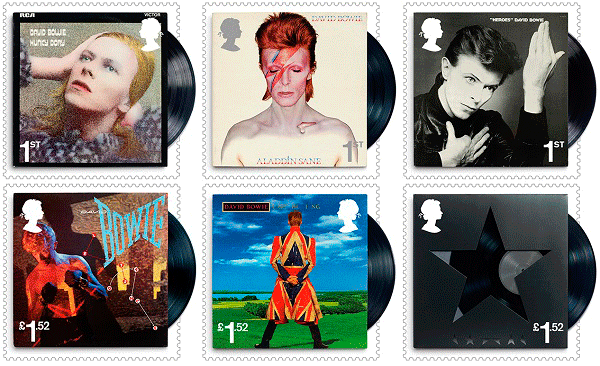 David Bowie Special Stamps Issue by The Royal Mail, 2017