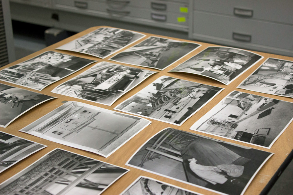 An assortment of photographs of Leeds Parcel Sorting Office.