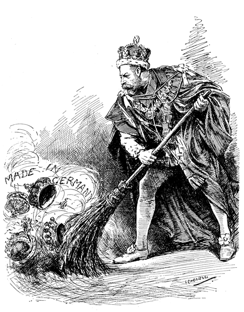 Cartoon of King George V from Punch in 1917