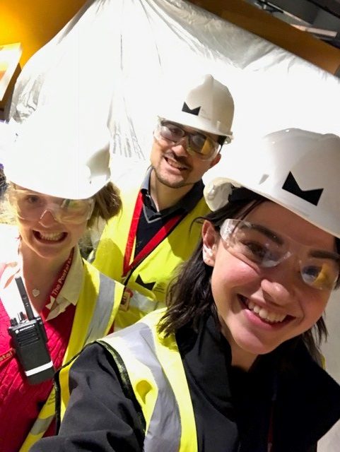 Members of The Postal Museum Visitor Experience Team having a look around the galleries at Calthorpe House