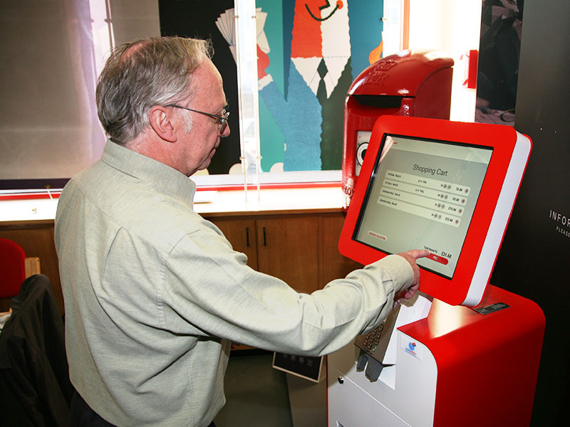 The Post and Go machine at The Postal Museum