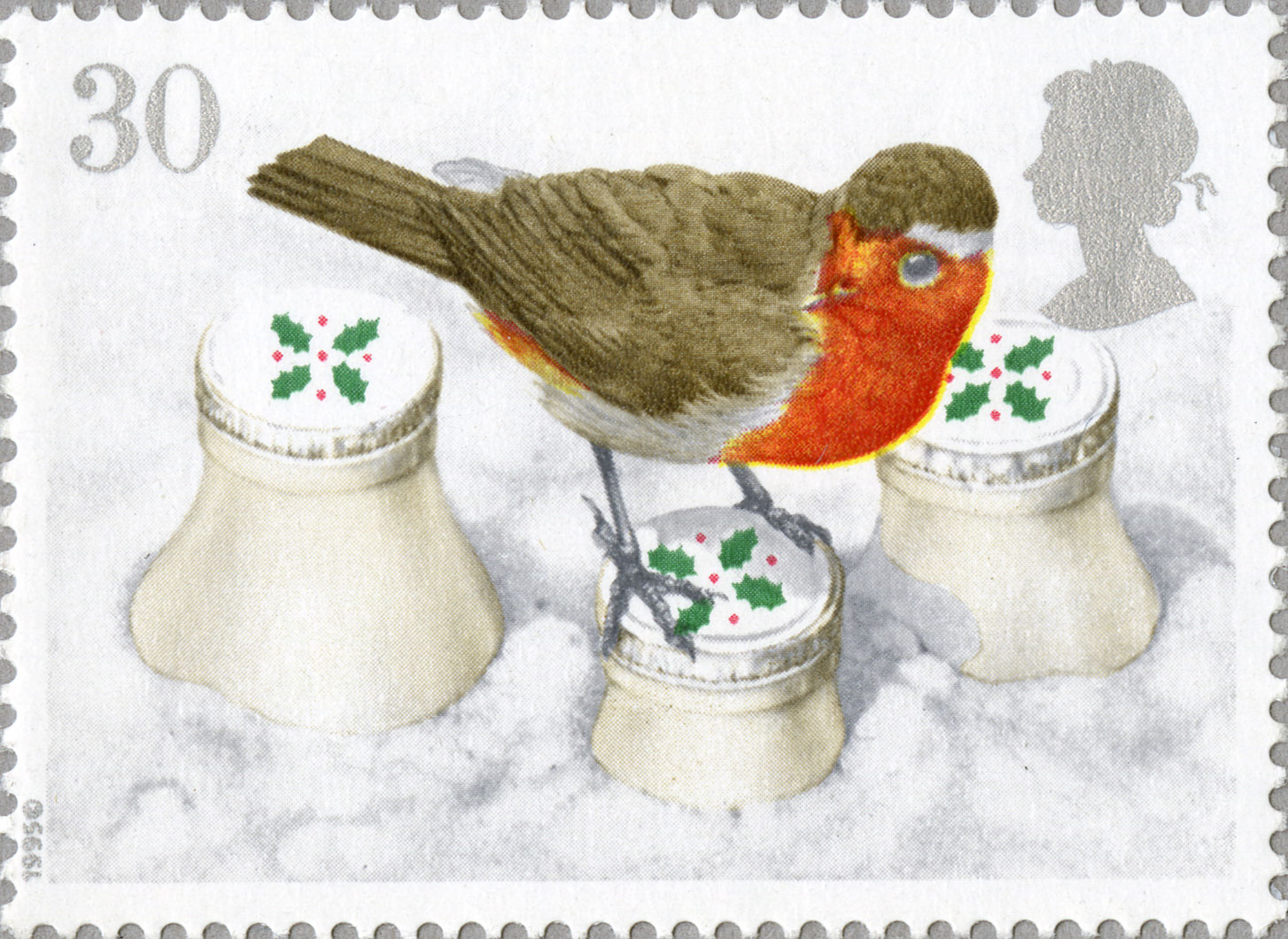 Merry Christmas / Birds Mailbox / Robin Mail Clear Stamps - Temu