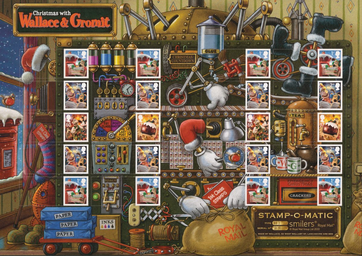 Wallace & Gromit Christmas Stamps The Postal Museum