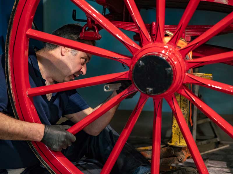A wheelless Mail Coach The Postal Museum