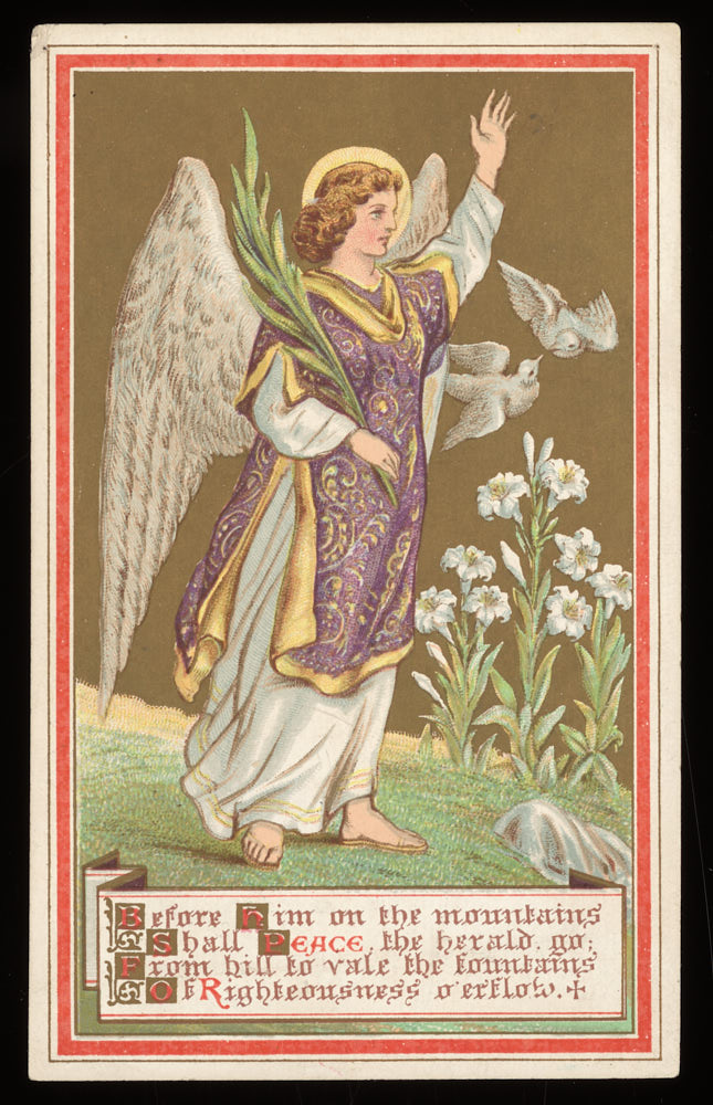 Set of 16 LARGE Victorian/ Vintage Easter Religious Theme postcard images Set# 4 