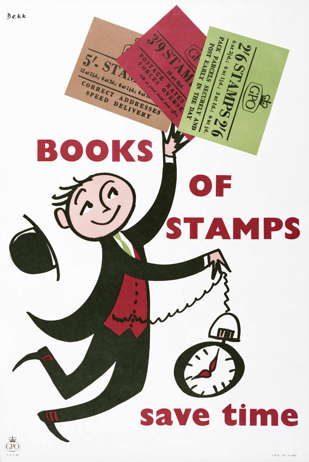 Books of stamps save time