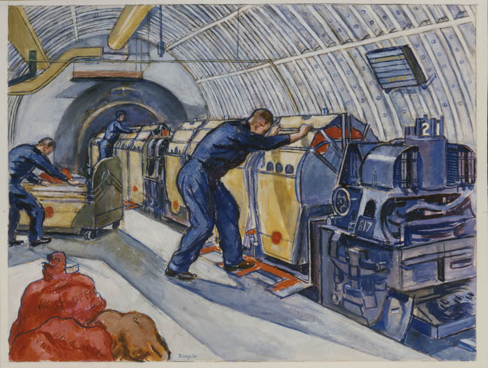 'Post Office Underground Railway'. Poster artwork by Richard Ziegler, c.1939, POST 109/328