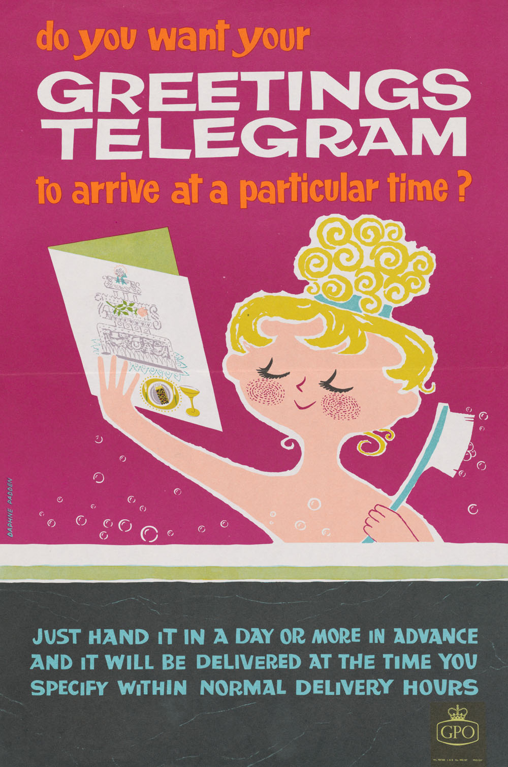 Do you want your greetings telegram to arrive at a particular time?