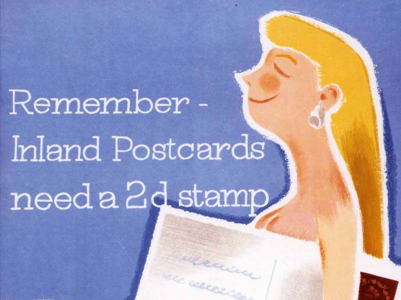 Remember - Inland Postcards need a 2d stamp