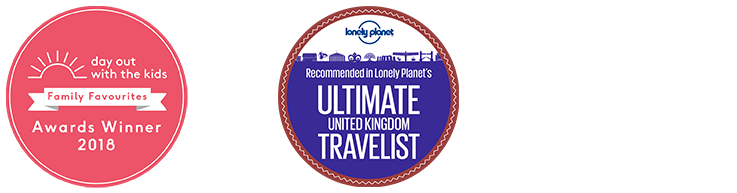 Day Out With The Kids Family Favourites Awards Winner 2018. Recommended in Lonely Planet's Ultimate UK Travelist.