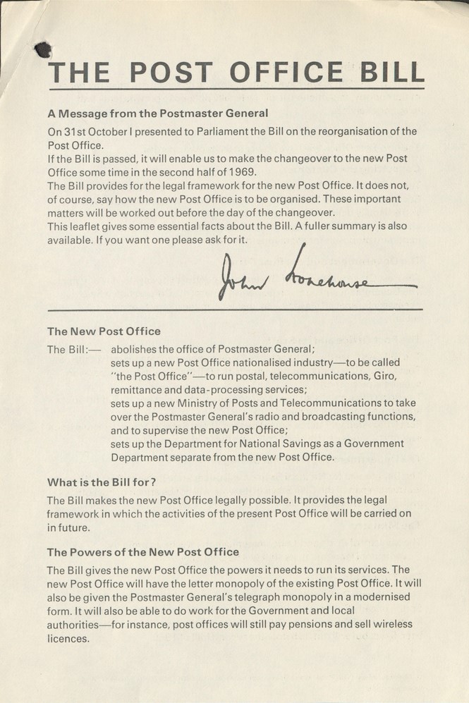 the postmaster summary