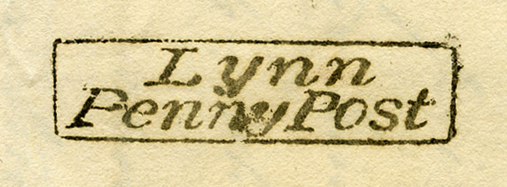 Example of BPMA 44/3 Penny Post, issued by Chief Office 1827-1834