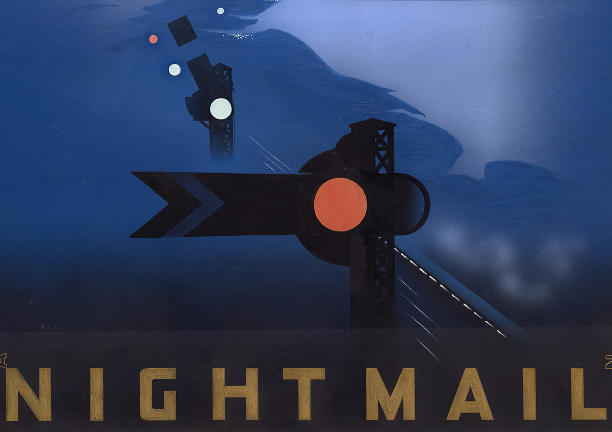 The Postal Museum Nightmail postcard by Pat Keely.