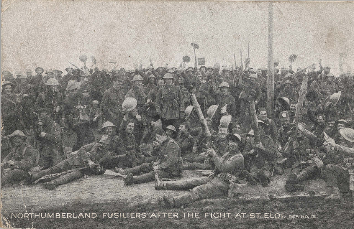 Northumberland Fusiliers Postcard. 1916-1918, 2014-0023/06