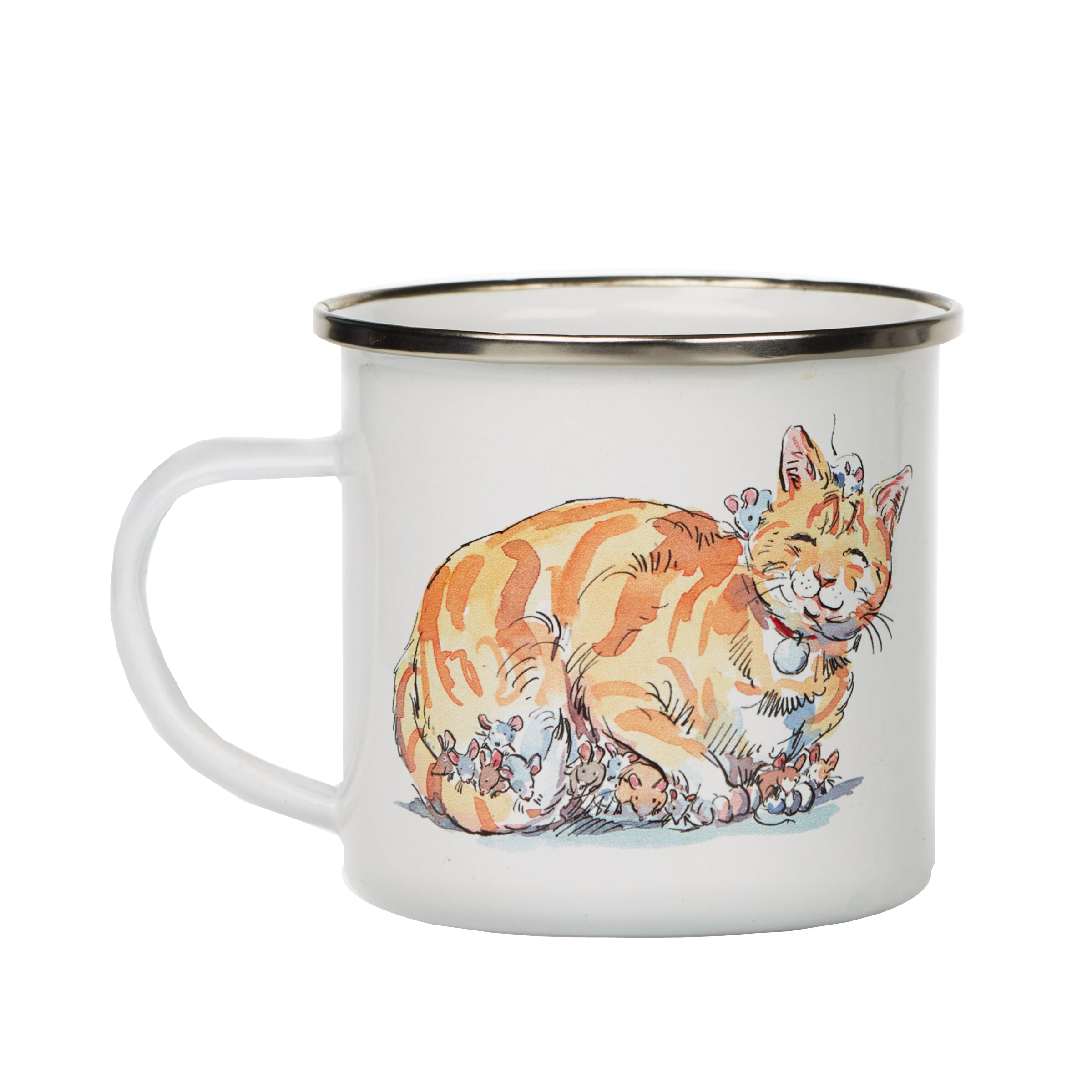 Tibs the Cat enamel mug