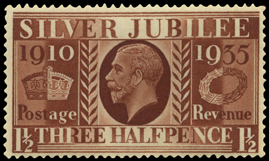1½d, KGV, Silver Jubilee