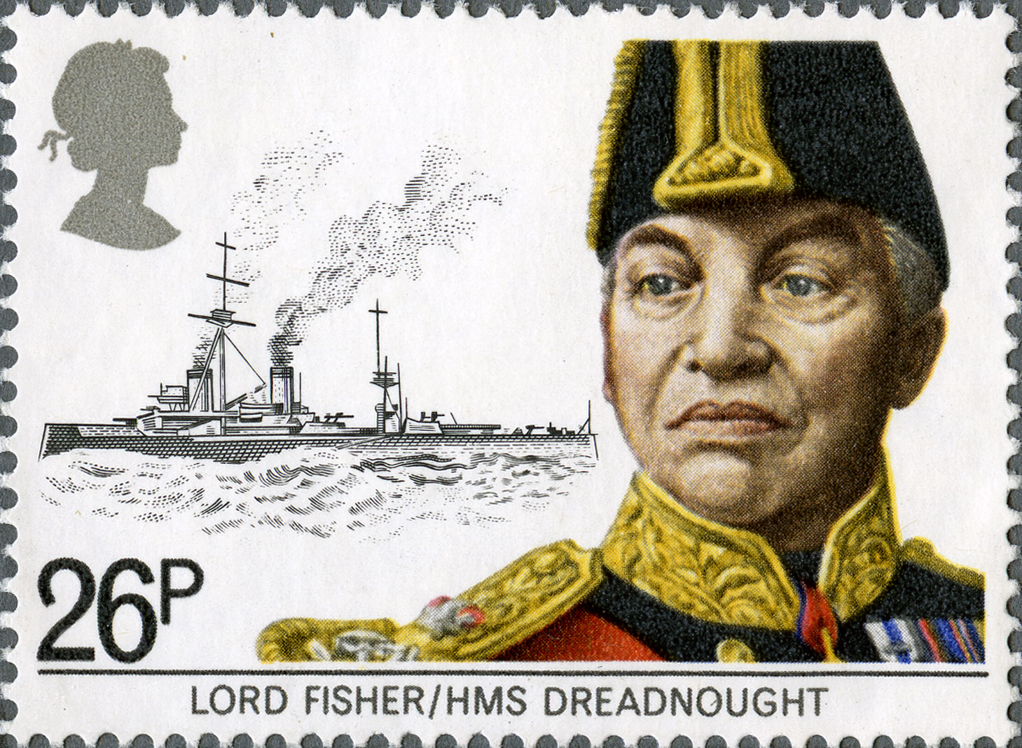 26p, Lord Fisher & HMS Dreadnought.
