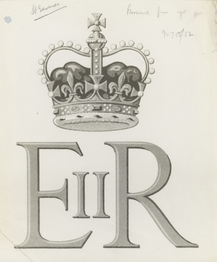 An illustration of the letters 'ER' and a crown, with the roman numerals for the number two.