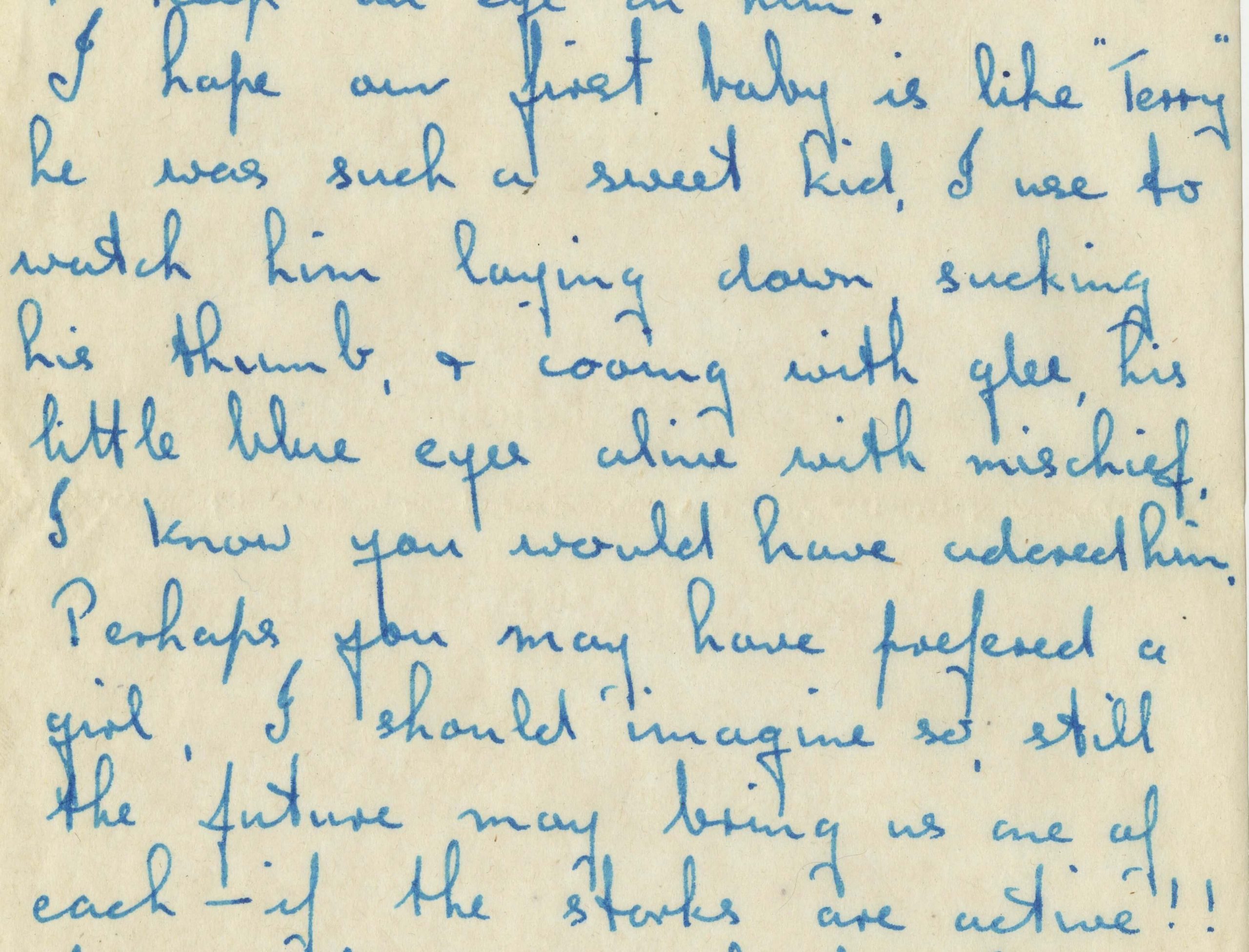 Handwritten letter