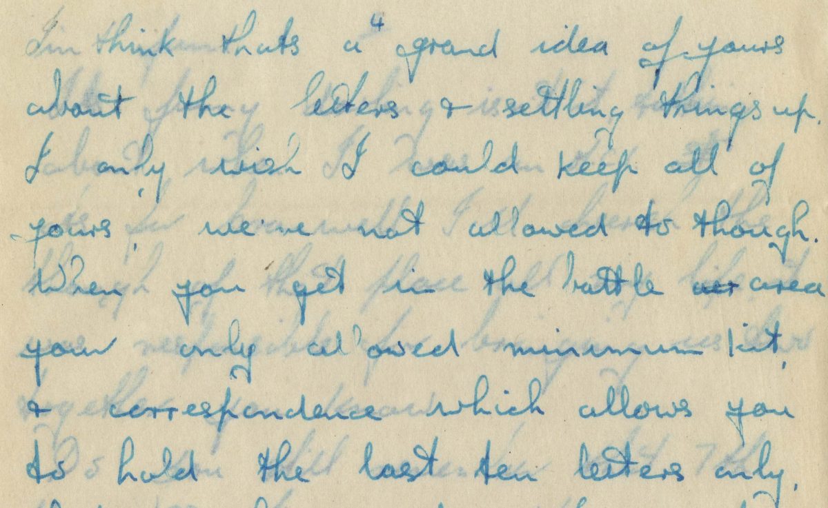 Handwritten letter