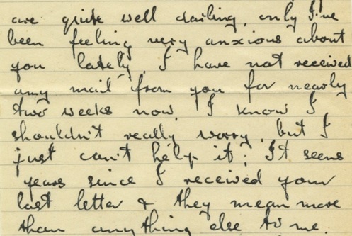 Handwritten letter