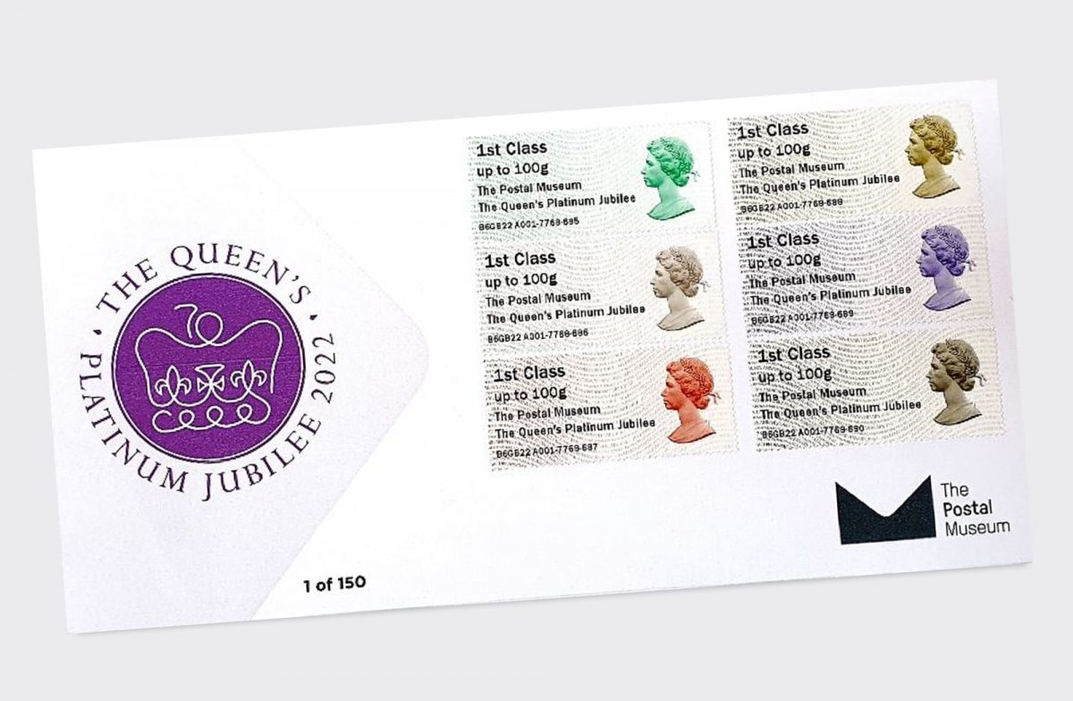 Six first day cover stamps created to celebrate the Platinum Jubilee 