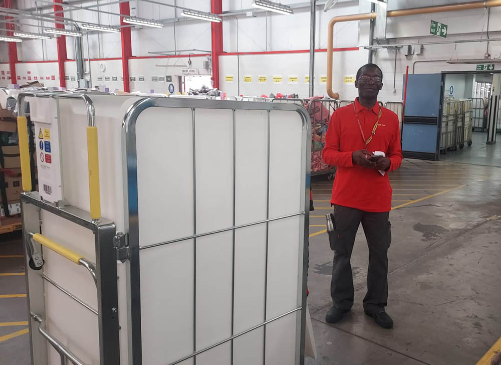 A newer photo of Ebenezer at the Swindon mail centre.