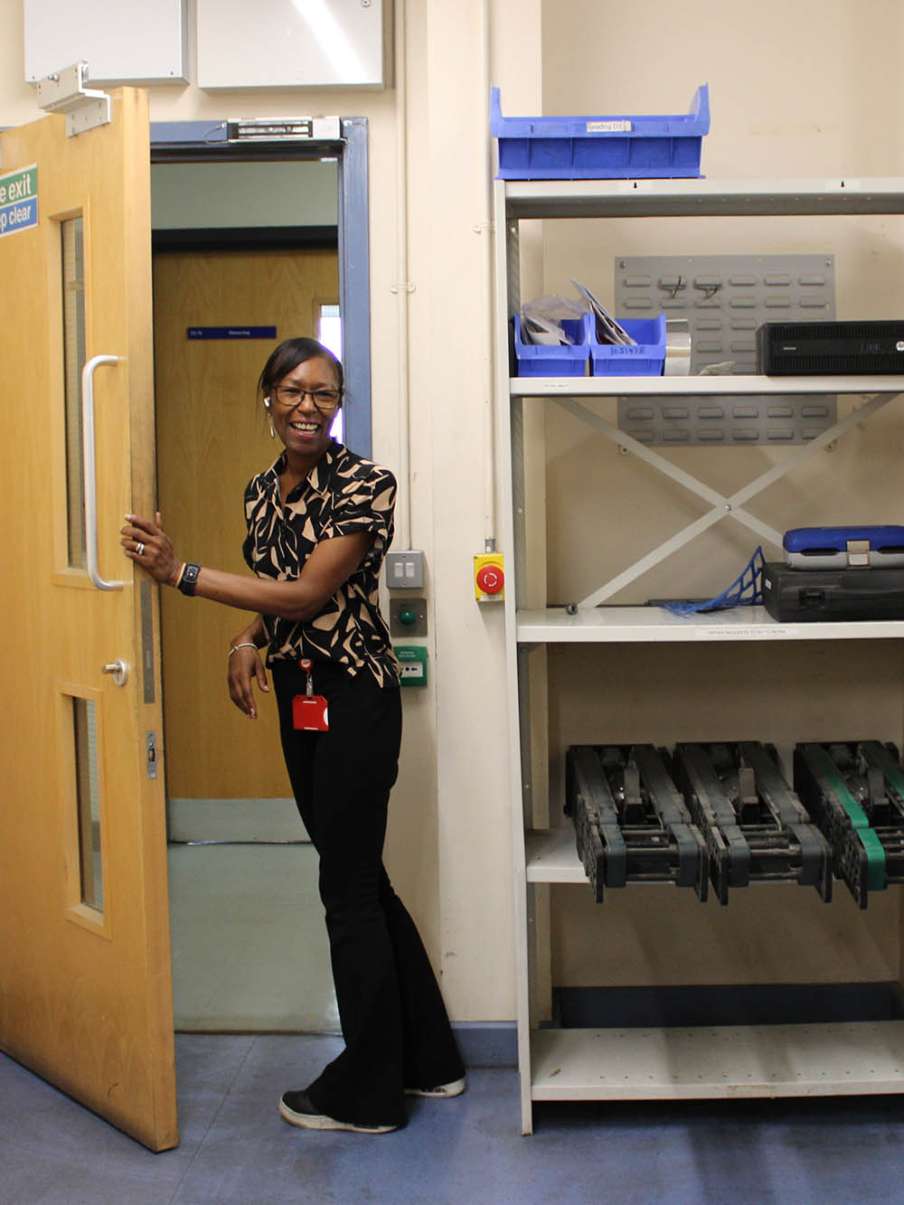 An office worker at Swindon.